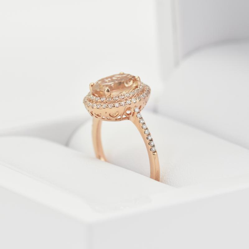 Zlatý diamantový prsteň 15398