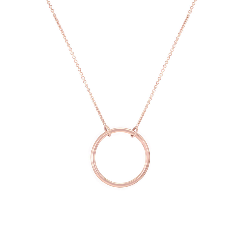 Zlatý náhrdelník minimalistického tvaru Mondal