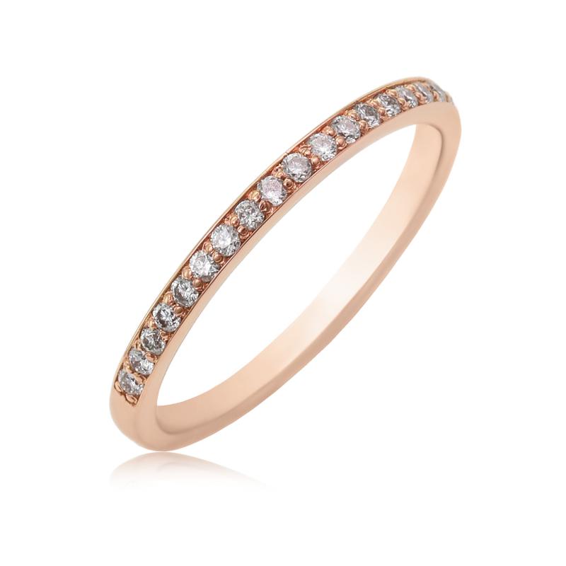 Zlatý eternity prsteň s diamantmi Aimel