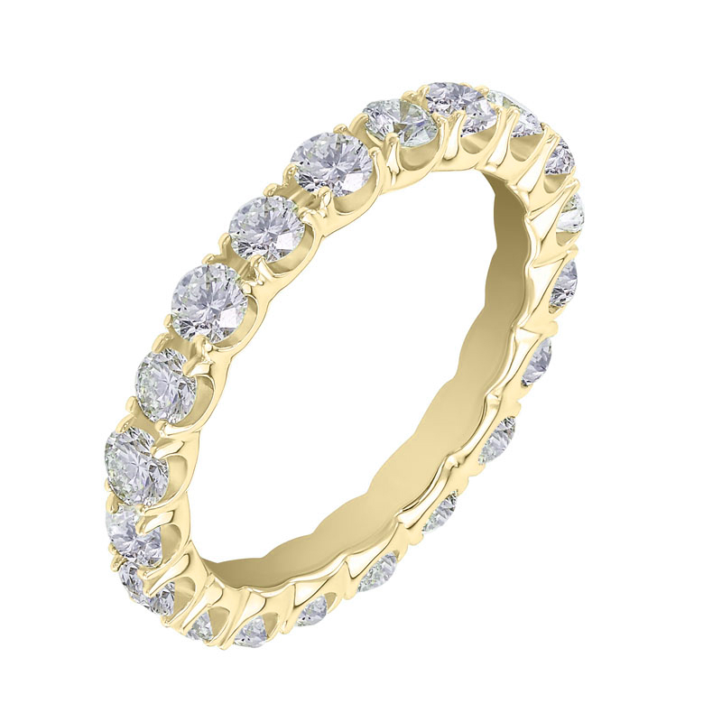Zlatý eternity prsteň s diamantmi Lively 20698