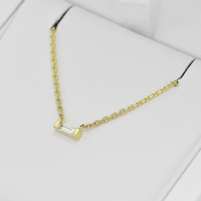 Zafírový baguette náhrdelník 20718