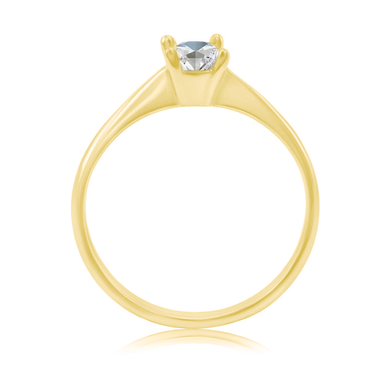 Zlatý diamantový prsteň 21828