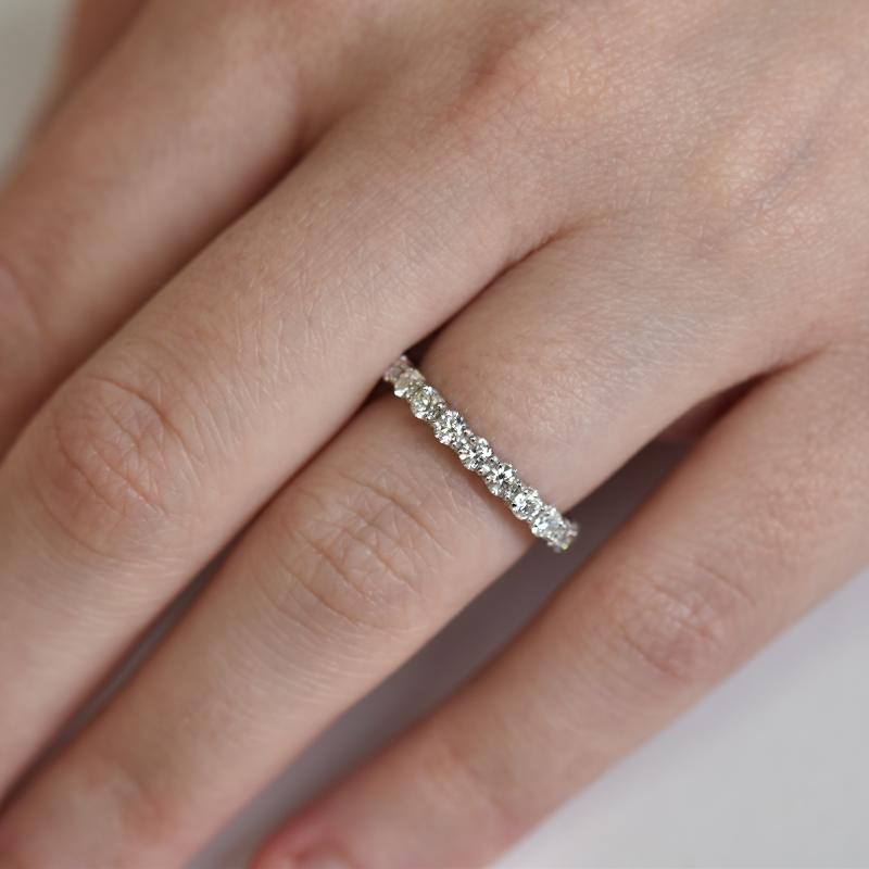 Diamantový platinový prsteň 27448