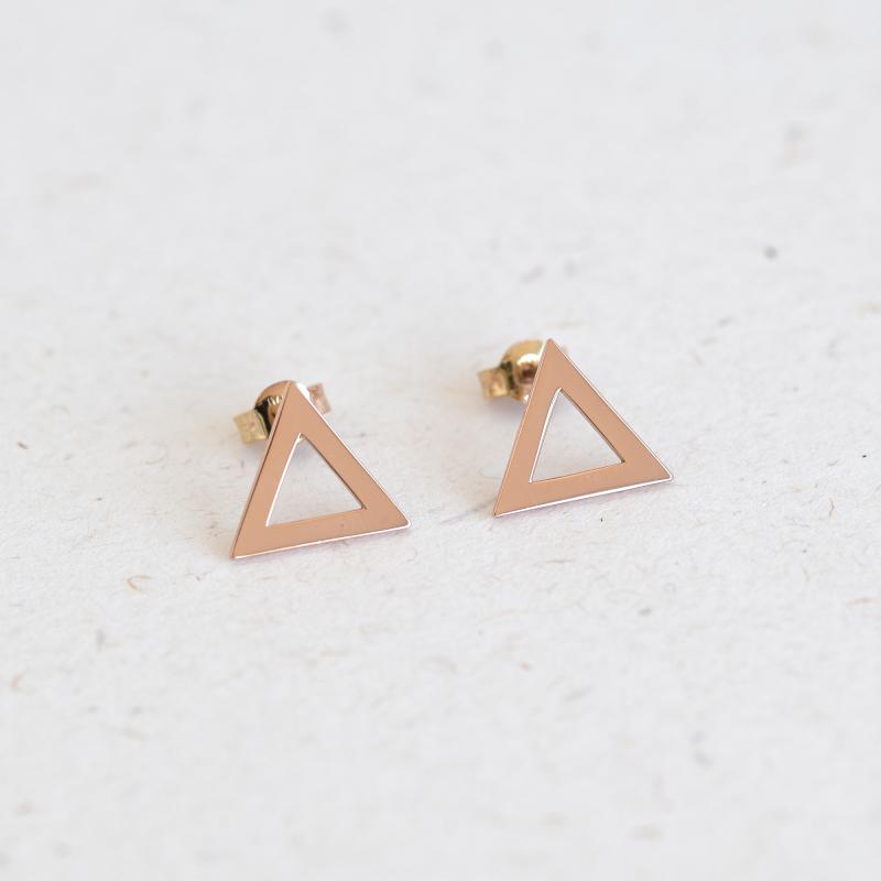 Trojuholníky z ružového zlata 28698