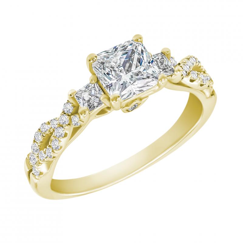 Zlatý diamantový prsteň 29428