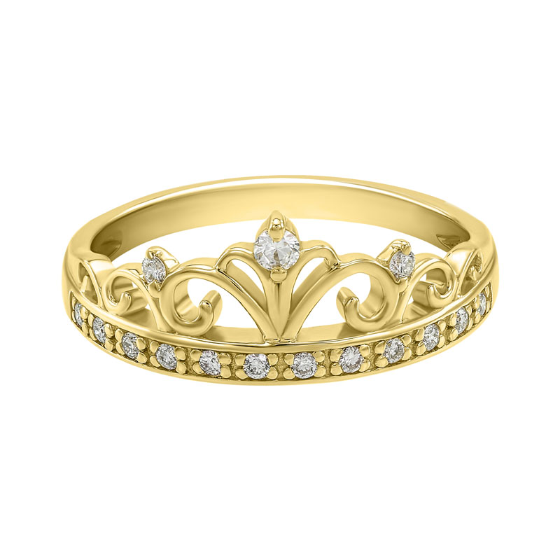 Zásnubný diamantový prsteň zo zlata