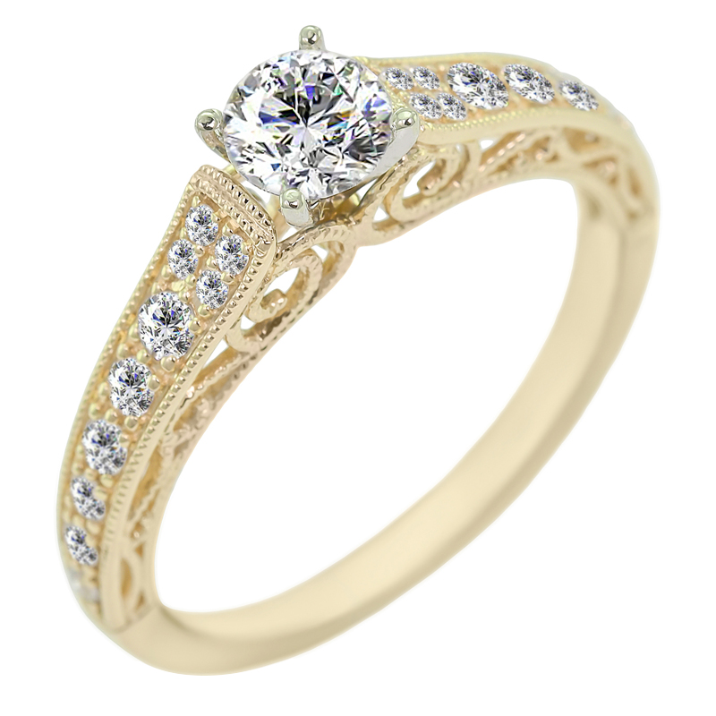 Diamantový zásnubný prsteň 36718