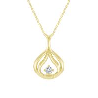Elegantný zlatý náhrdelník s diamantom Havannah