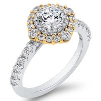 Dvojitý halo prsteň s diamantmi Brenna