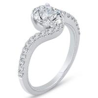 Elegantný zásnubný prsteň plný diamantov Elianna