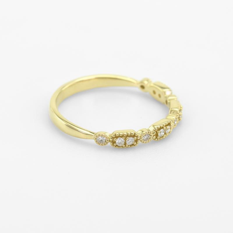 Zlatý diamantový eternity prsteň 46938