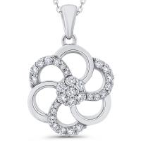 Kvetinový náhrdelník s diamantmi Pixie