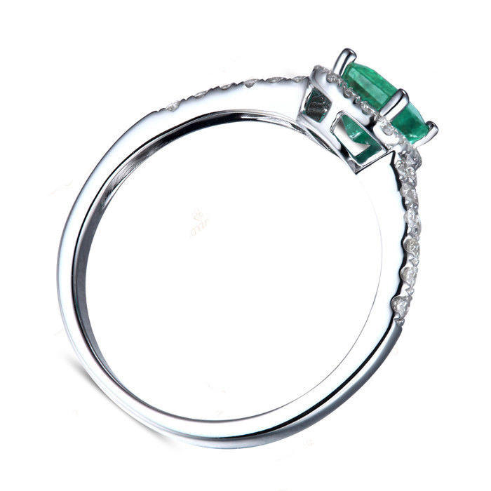Smaragdový zlatý prsteň Dazzia 5668