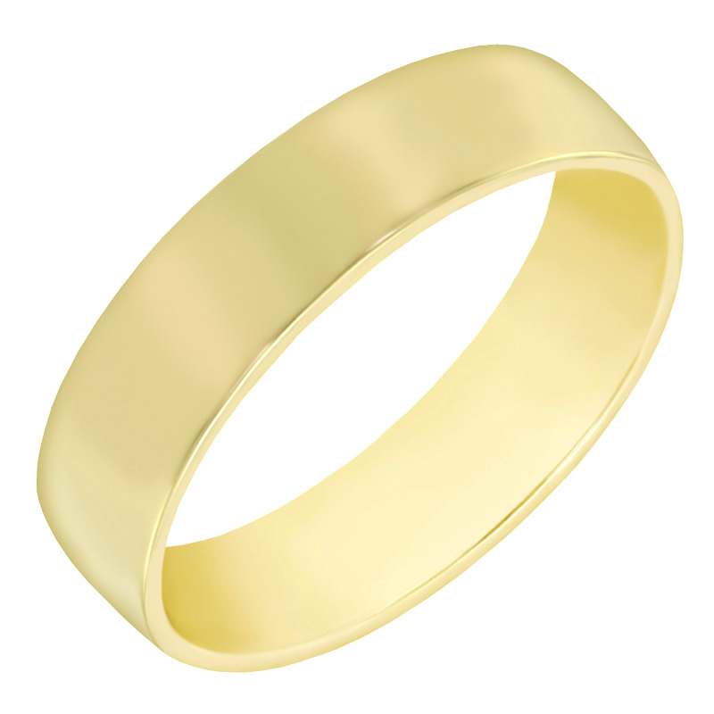 Pánsky komfortny zlatý prsteň 60808