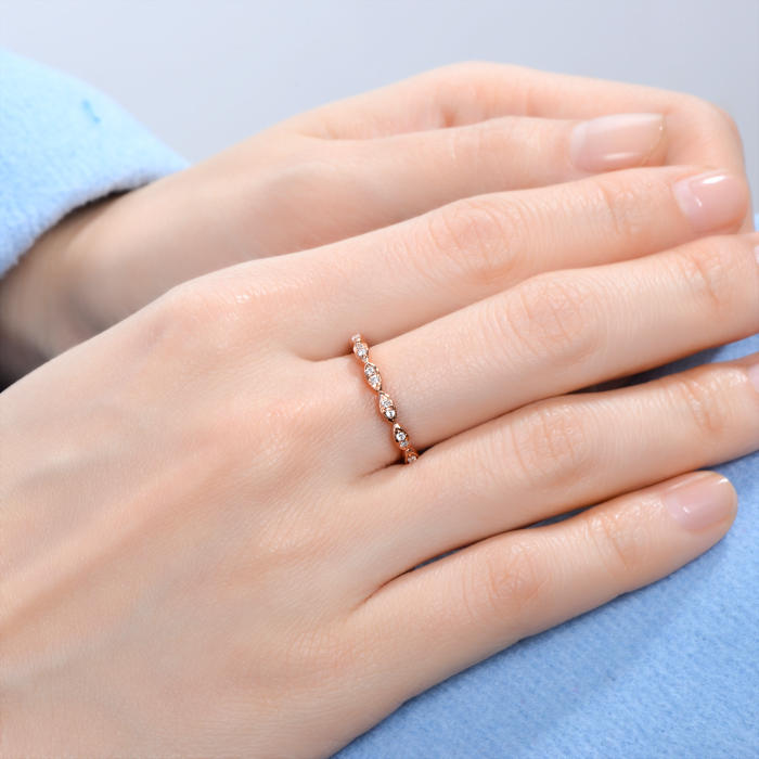 Eternity prsteň s diamantmi 6278