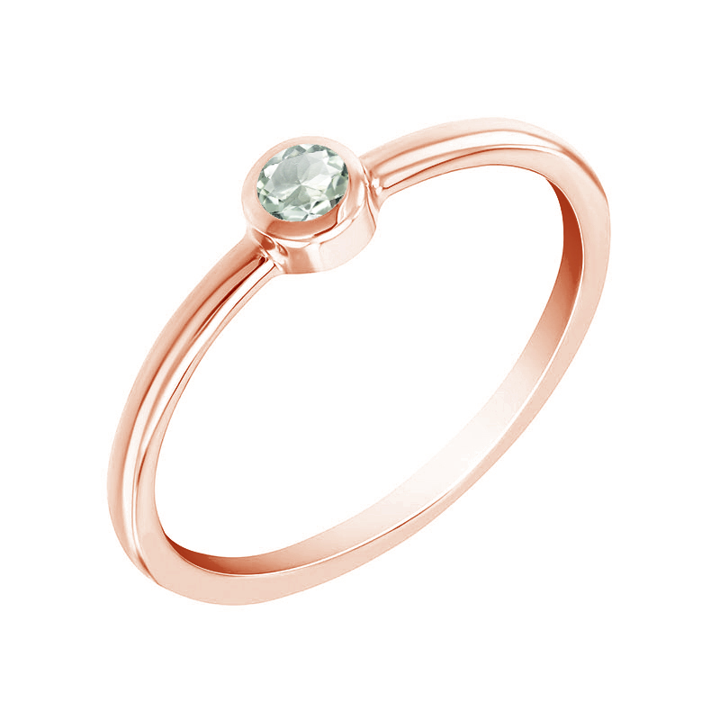 Zafírový prsteň z ružového zlata 71668