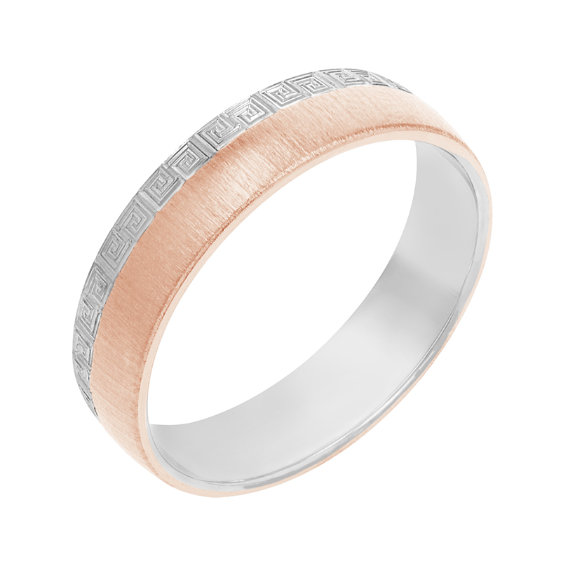 Pánský snubný prsteň z ružového zlata 80288