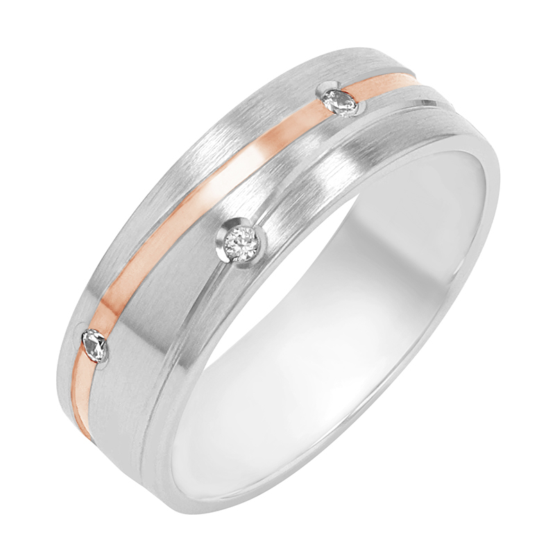 Dámský snubný prsteň s diamantmi 80458