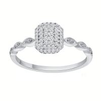 Luxusný prsteň s lab-grown diamantmi Gussie
