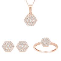 Elegantný zlatá kolekcia šperkov s lab-grown diamantmi Karson