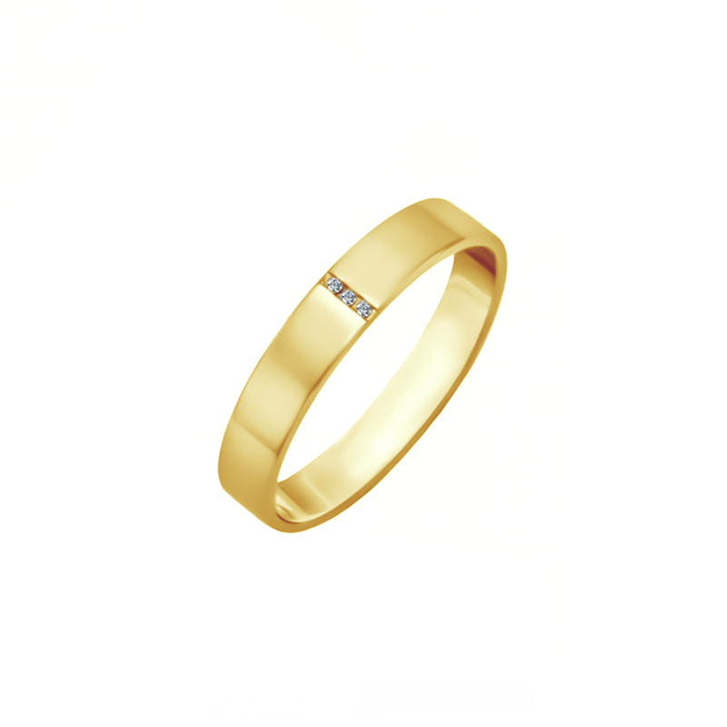Zlaté svadobné prstene s diamantmi Xaria 96088