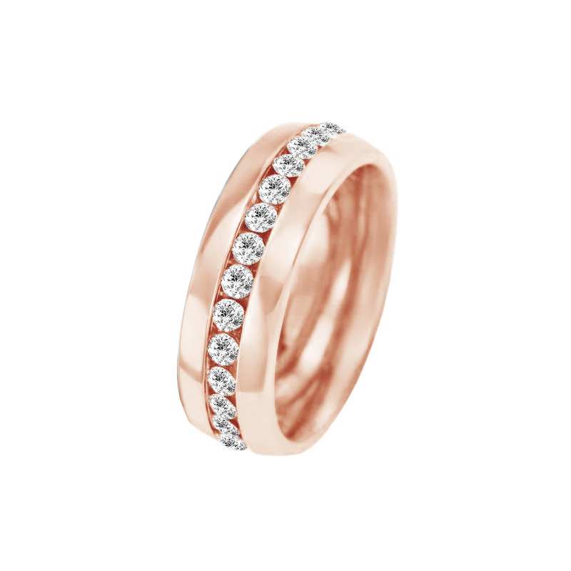 Zlaté svadobné prstene s diamantmi Elgie 96318