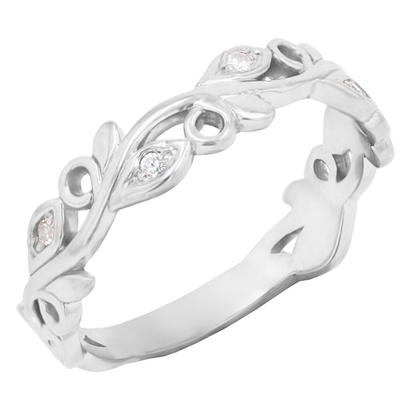 Dámsky prsteň s lab-grown diamantmi a pánsky plochý prsteň Davila 102239