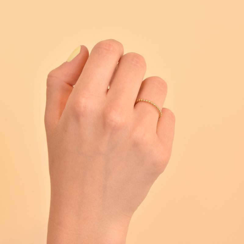 Minimalistický guličkový prsteň Zakir 106049