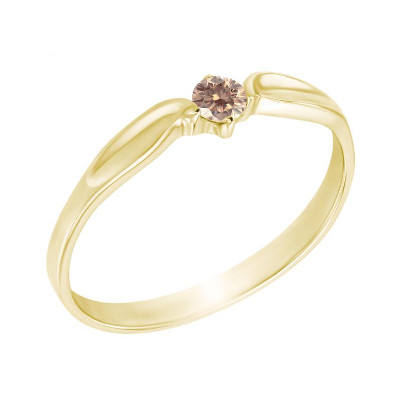 Zásnubný prsteň zo žltého zlata Donnys