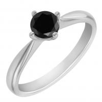 Zásnubný prsteň s čiernym diamantom Rohix