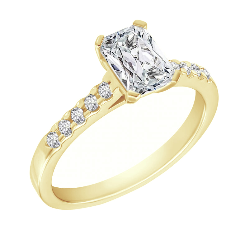 Zásnubný prsteň s emerald diamantom Valmar 117879
