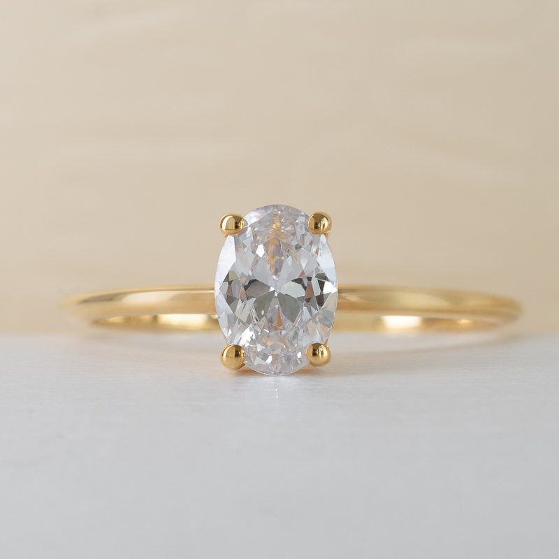 Zásnubný prsteň s oval lab-grown diamantom Rennie 121179