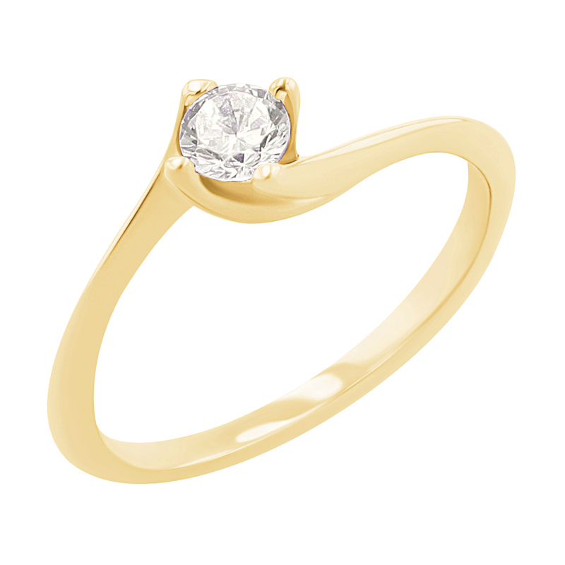 Zásnubný prsteň s lab-grown diamantom Hariti 124889