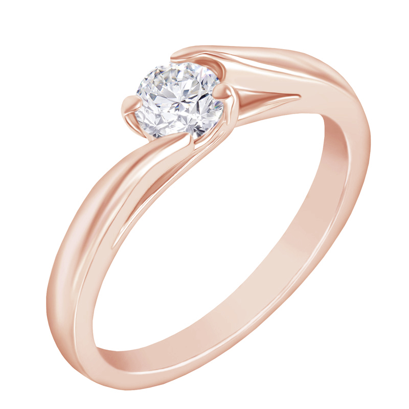 Zásnubný prsteň s lab-grown diamantom Saffie 125639