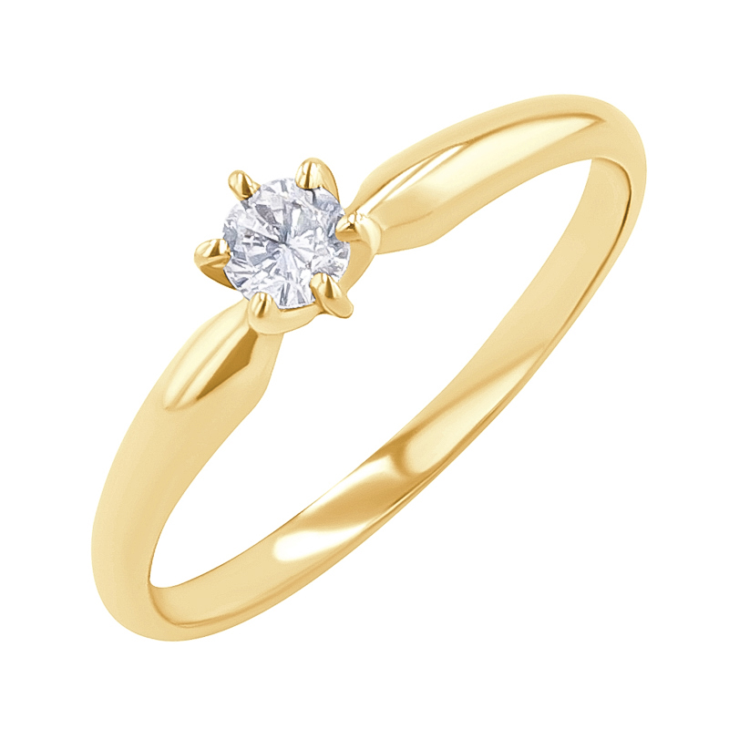 Zásnubný prsteň s diamantom Daika