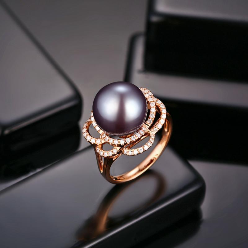 Zlatý prsteň s perlou 13169