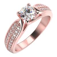 Zásnubný prsteň s diamantmi Karsy