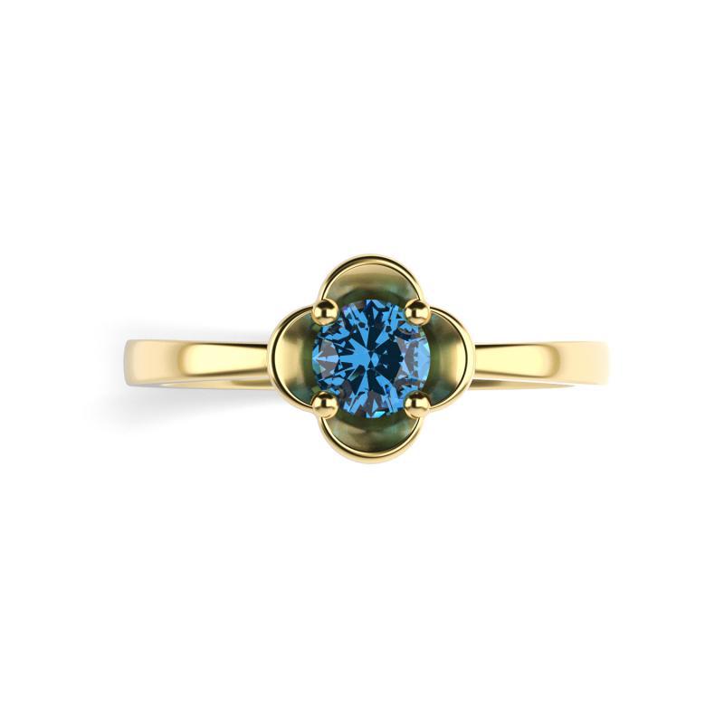 Zásnubný zlatý prsteň 16109