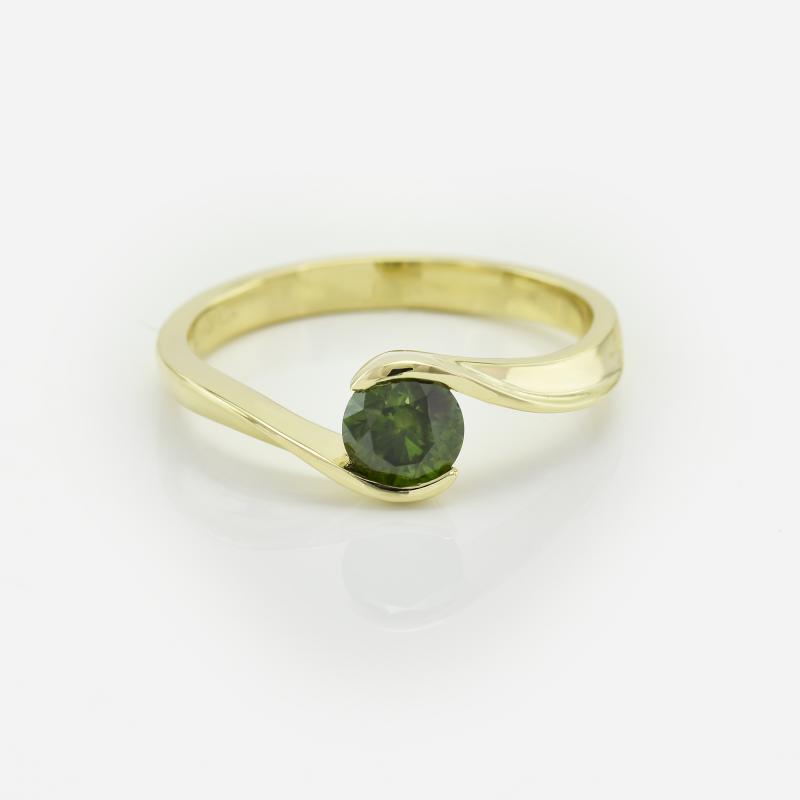 Zlatý diamantový prsteň 17869