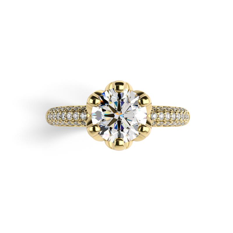 Luxusný zásnubný prsteň 19229