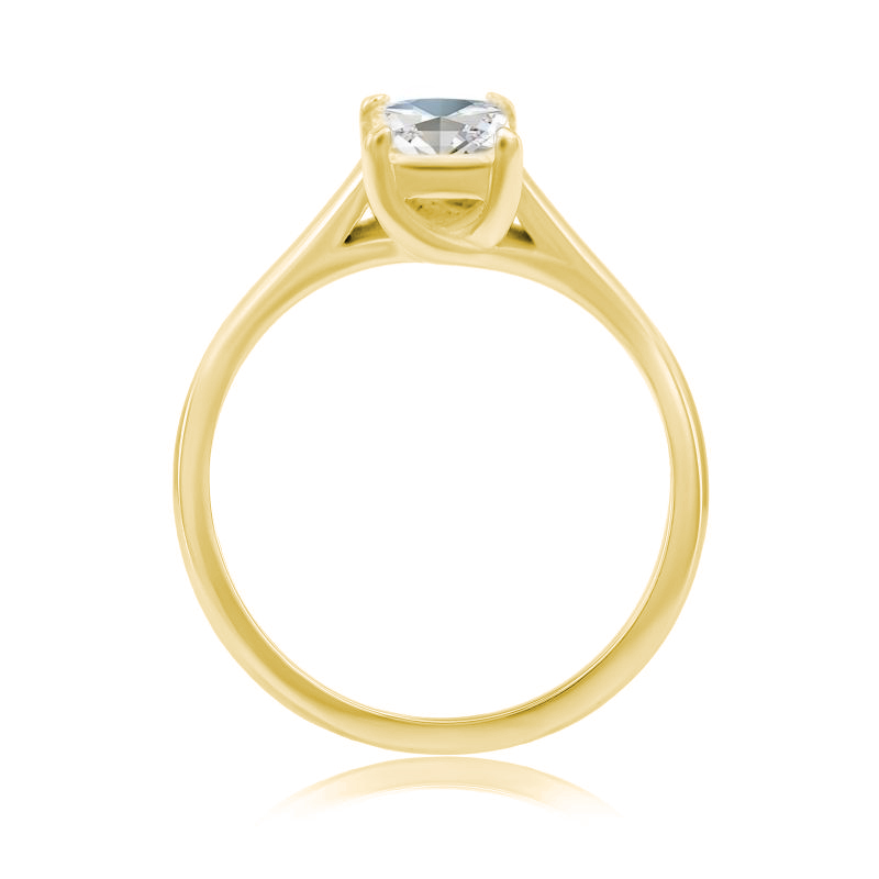 Zlatý zásnubný prsteň 22059