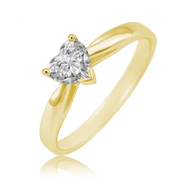 Diamantový zlatý prsteň 22459