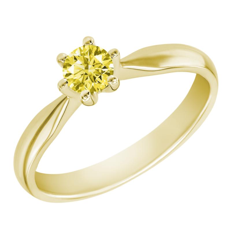 Zlatý zásnubný prsteň 27789