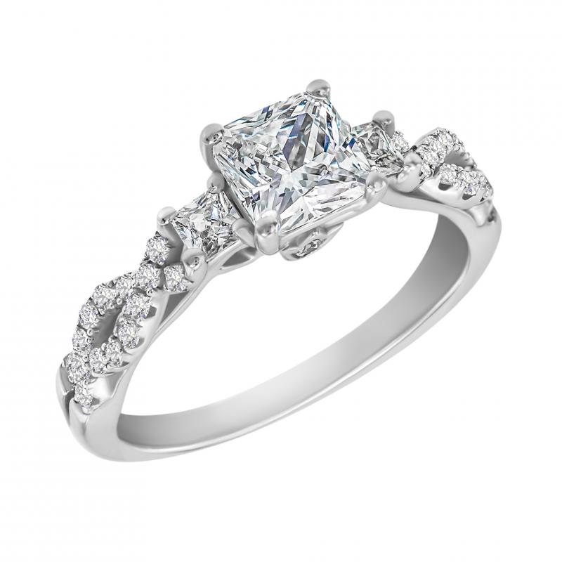 Zásnubný prsteň s diamantmi 27879