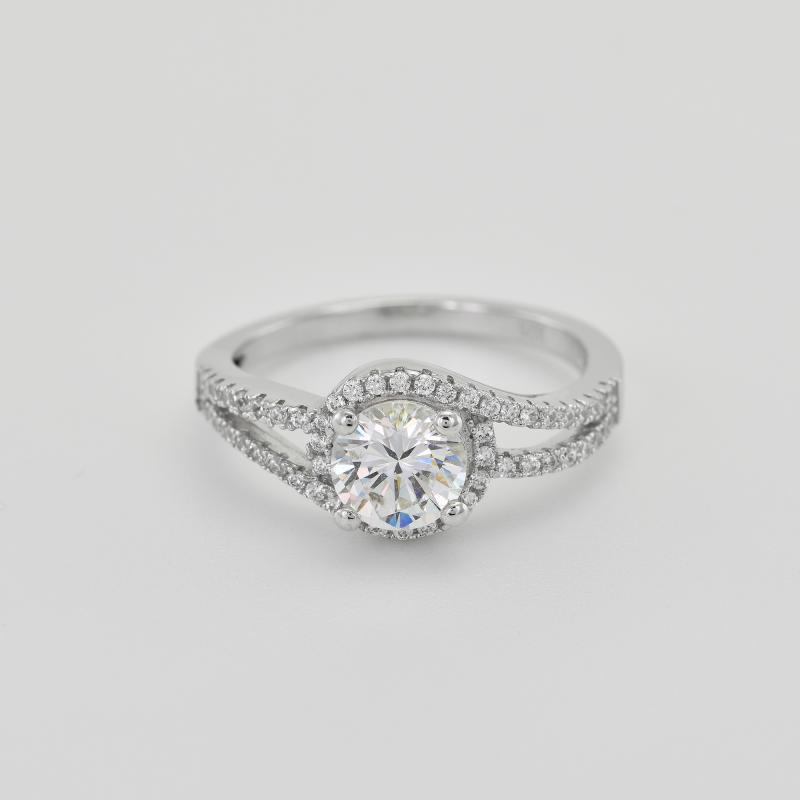 Halo zásnubný prsteň s diamantmi Jevelline 36389