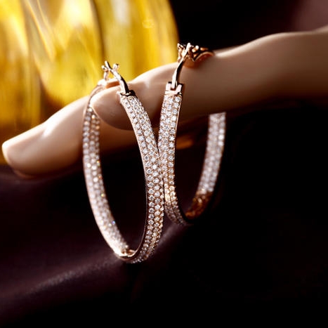 Luxusné diamantové náušnice 3709