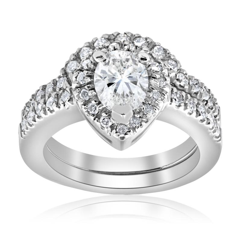 Prsten s pear diamantom