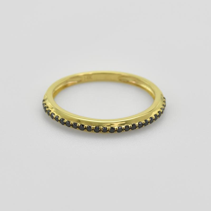 Pánsky lesklý snubný prsteň zo žltého zlata 43949