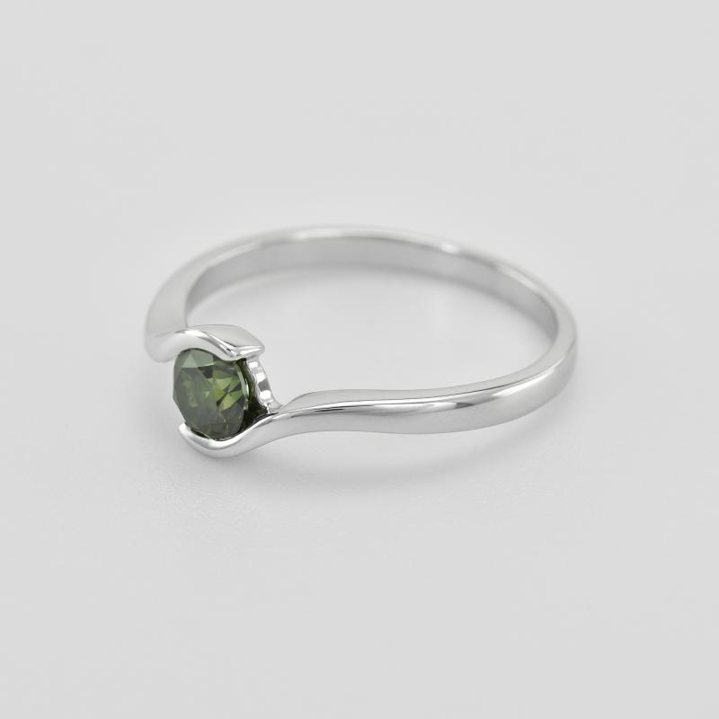 Zásnubný prsteň so zeleným diamantom Tany 45239