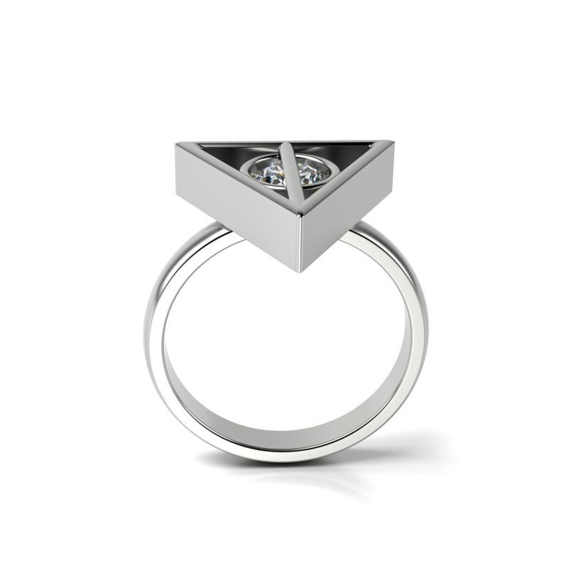 Prsten s certifikovaným diamantem 48759
